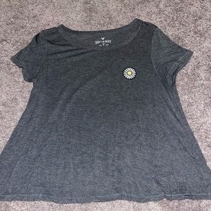 American Eagle Soft & Sexy Flower Patch Tee